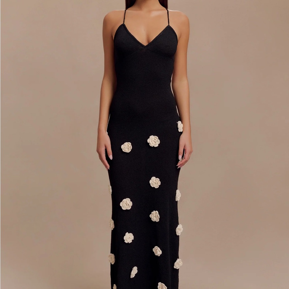 Meshki Suki Black Floral Dress